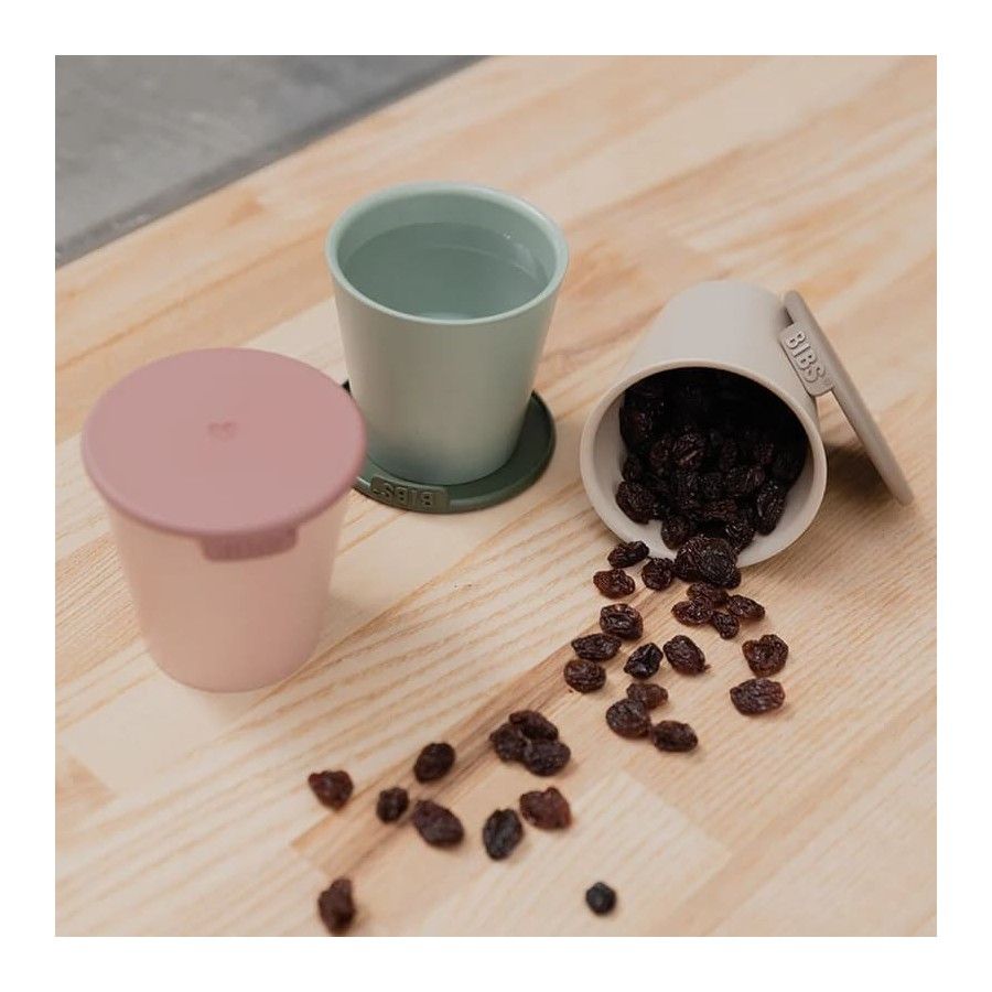BIBS SET DE TAZAS CLOUD 2 vasos con tapa para niños