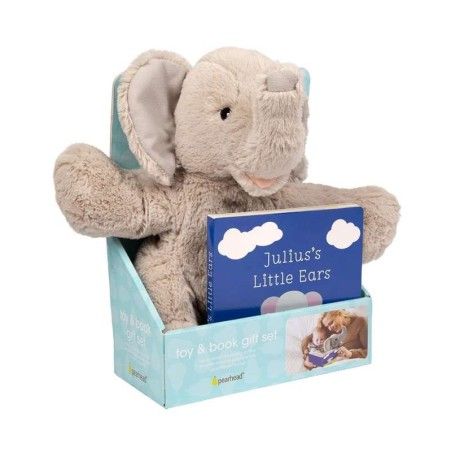 Pearhead Set Livre cadeau pour enfants et éléphant en peluche