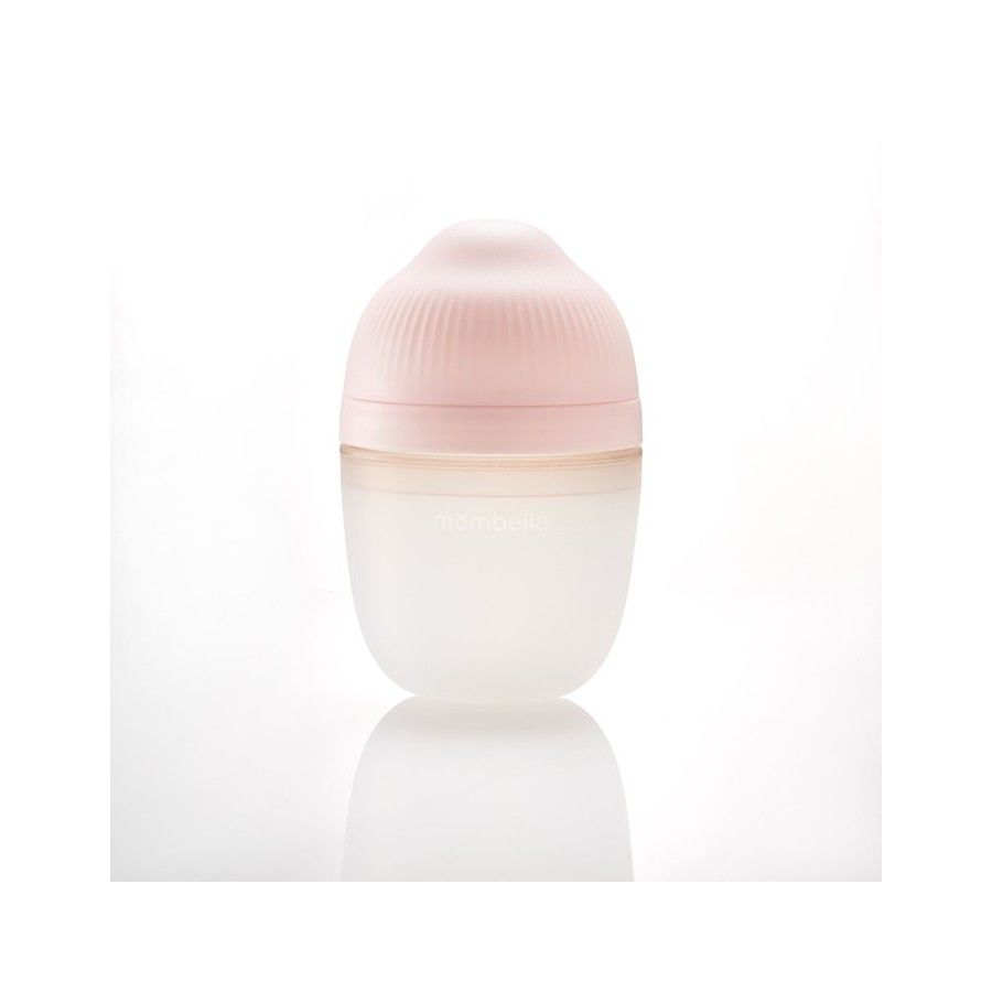 Mombella Butelka Antykolkowa dla Noworodka Roze Silikonowa 210ml