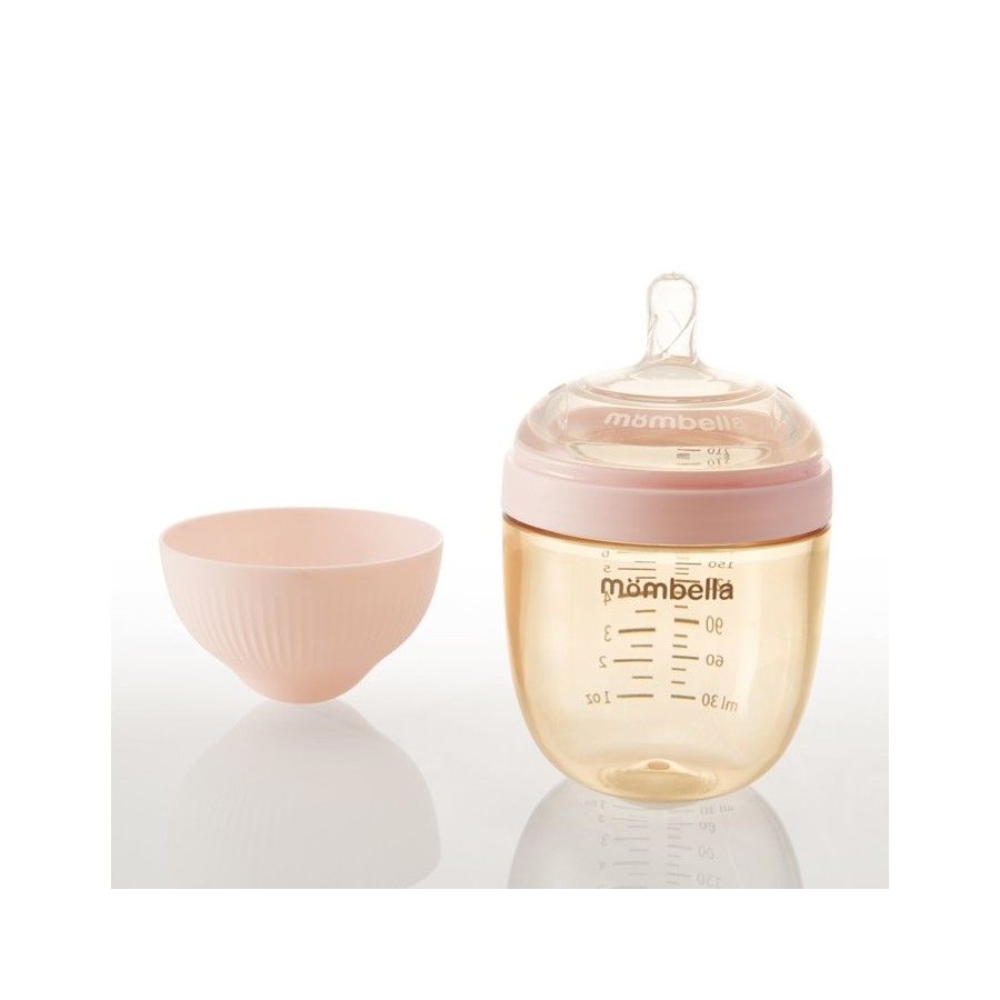 Mombella Butelka Antykolkowa dla Noworodka Roze PPSU 210ml -