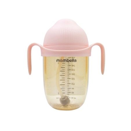 Mombella Anti-cirkelflaska för nyfödd. Roze PSPH 300ml