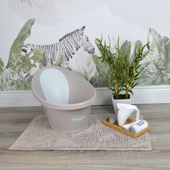 Shnuggle Wanienka dla Niemowlaka z Odpływem Baby Taupe