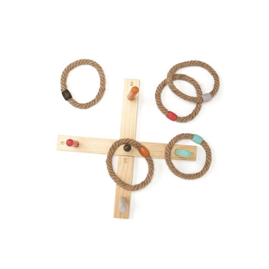 Kids Concept Gra Rzucanie Obręczy Drewniana