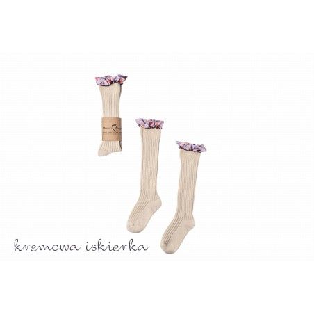 Mama's Feet 儿童及膝袜 Cream Sparkle 0-1岁
