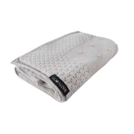 LULLALOVE Bamboo blanket - popcorn šedý