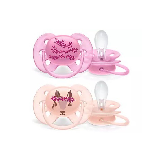 Philips Avent Smoczek Ultra Soft Girl Deco 6-18 msc