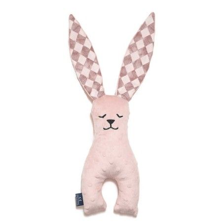 La Millou Mascot Rabbit Minky - Smoke Rose - Princezná šachovnica