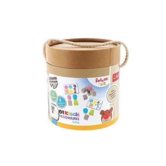 Trefl O!Klocki Pasowanki Baby - Bobaski i Miś