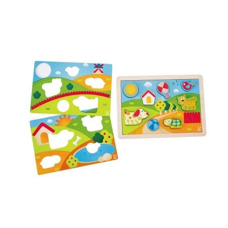 Hape Słoneczna Dolina 3 合 1 拼图