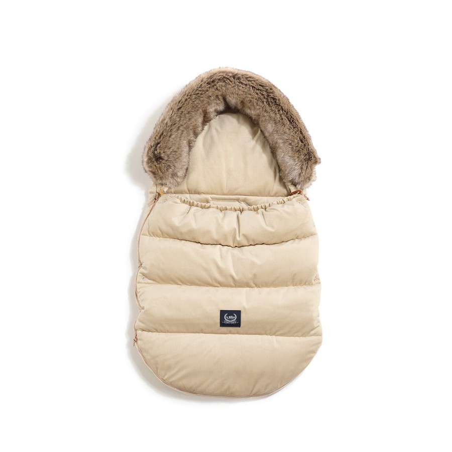 LA MILLOU VELVET COLLECTION - ASPEN WINTERPROOF STROLLER BAG COMBO - SAND