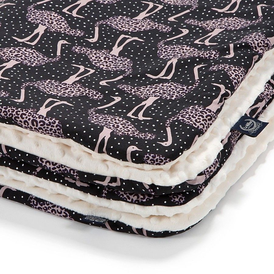 LA MILLOU WARM BLANKET MINKY - L - SPEEDY ME DARK - ECRU
