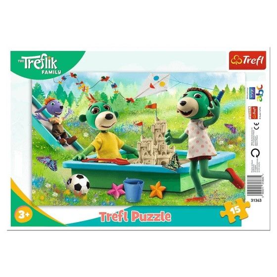 Trefl Puzzle 15el.-Zabawa od rana
