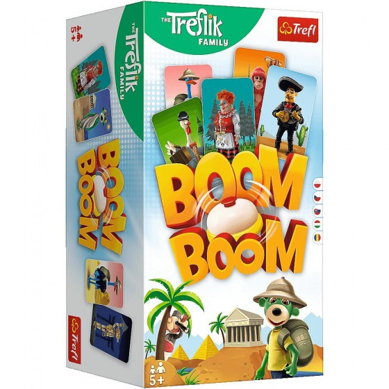 Trefl Gra zręcznościowa - Boom Boom Rodzina Treflików