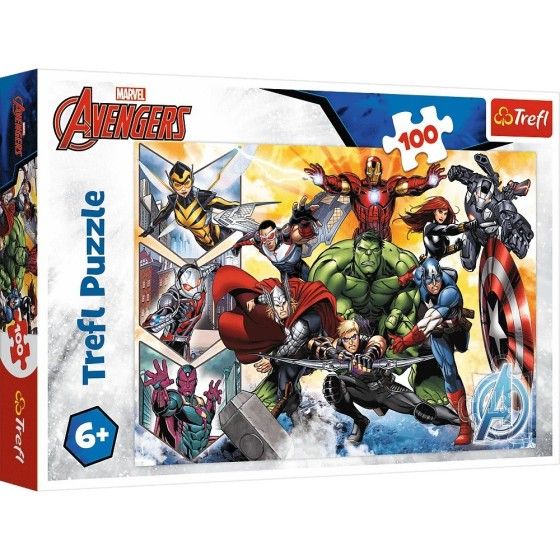 Trefl Puzzle 100 pièces - La Force des Avengers