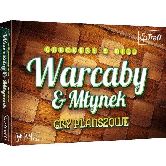 Trefl Gra planszowa -Warcaby - Młynek