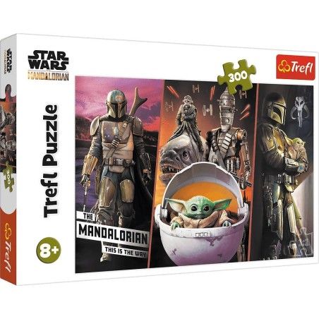 Trefl Puzzle 300el.-Mysterious Baby Yoda