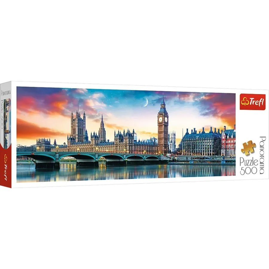 Trefl Puzzle 500.-Big Ben és Westminster Palota, London -