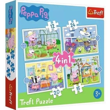 Trefl Puzzle 4w1 - Ricordi di vacanza