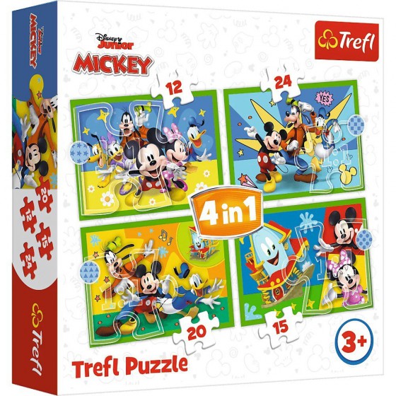 Trefl Puzzle 4in1 - Tra amici