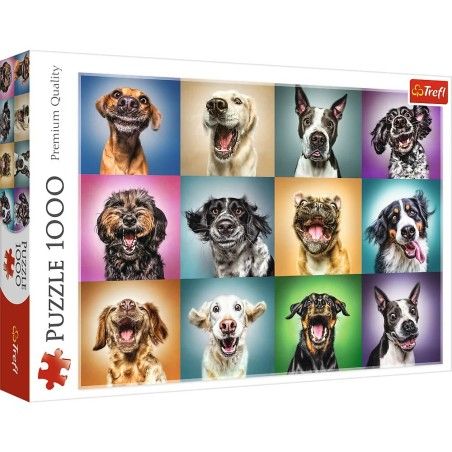 Trefl Puzzle 1000 pieces - Funny dog portraits