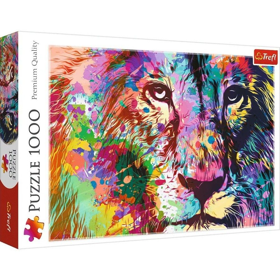 Trefl Puzzle 1000el.-Kolorowy Lion - 5900511107074