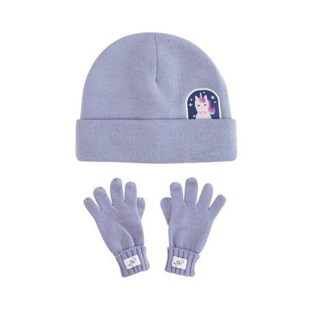 FlapJack Children 's Winter Suit Hat and Glove Unicorn M