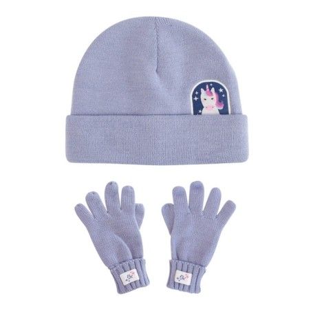 FlapJack Zimný set pre detskú čiapku a rukavice Unicorn L