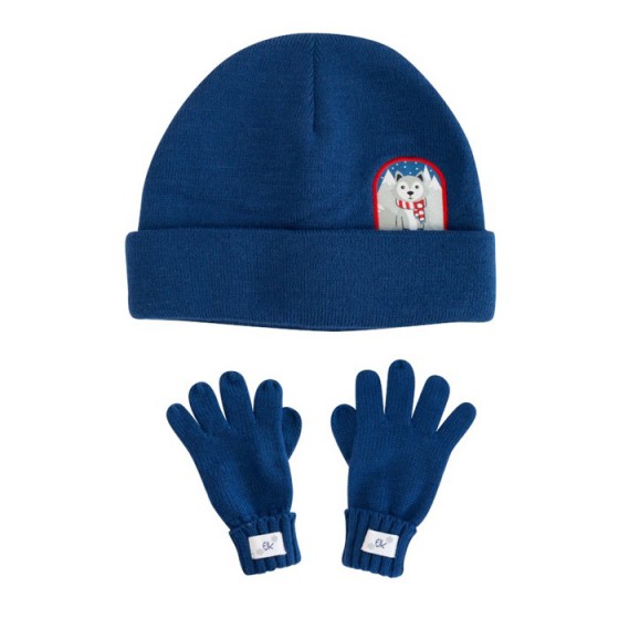 FlapJack Ensemble d'hiver pour enfants bonnet et gants Wilk L