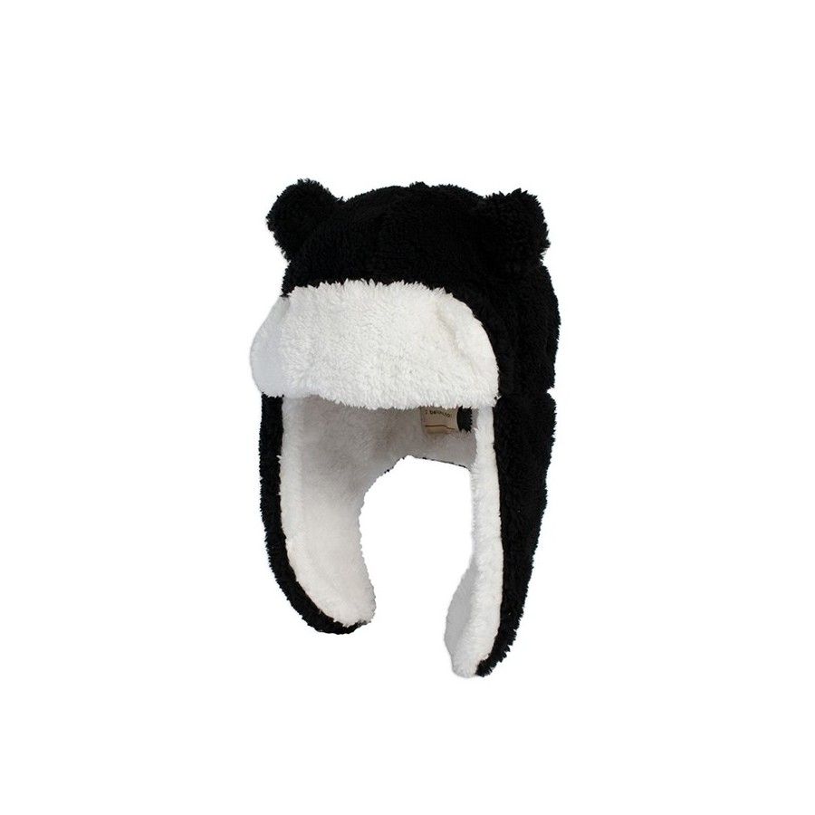 FlapJack Chapeau d'hiver pour enfants Trapper noir S