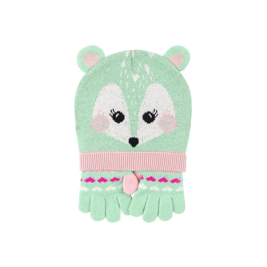 Zoocchini Téli készlet gyerekeknek. Sapka és kesztyű