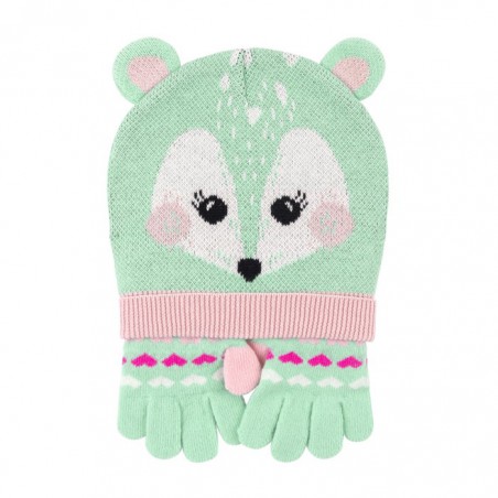 Zoocchini Conjunto de Invierno para Niño, Gorro y Guantes Jelonek M