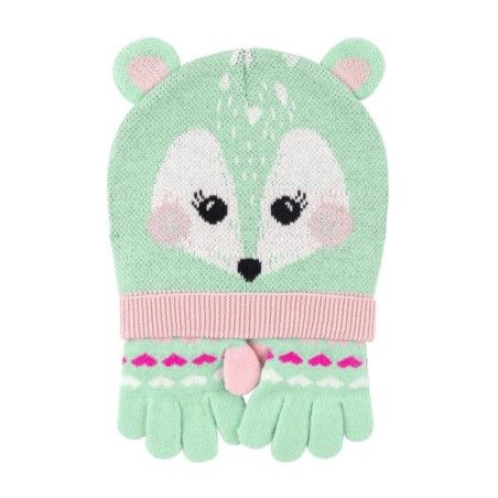 Zoocchini Winterset für Kinder, Mütze und Handschuhe Jelonek M