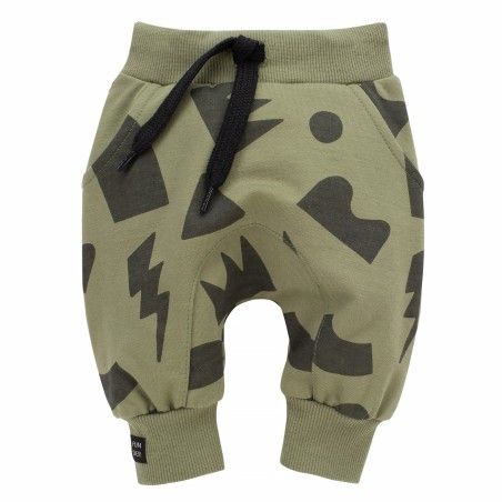 Pinokio Pumpy Olivier 80 Olive i grafiska mönster