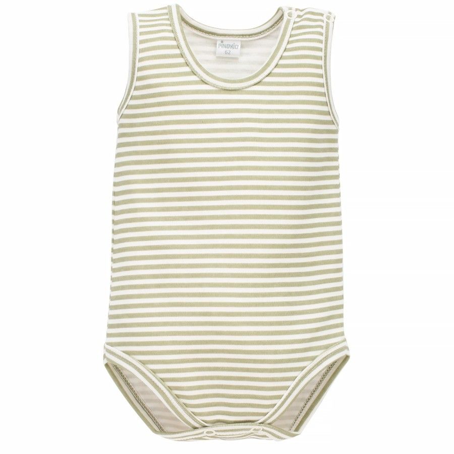 Pinokio Baby bodysuit with straps Olivier 74 ecru