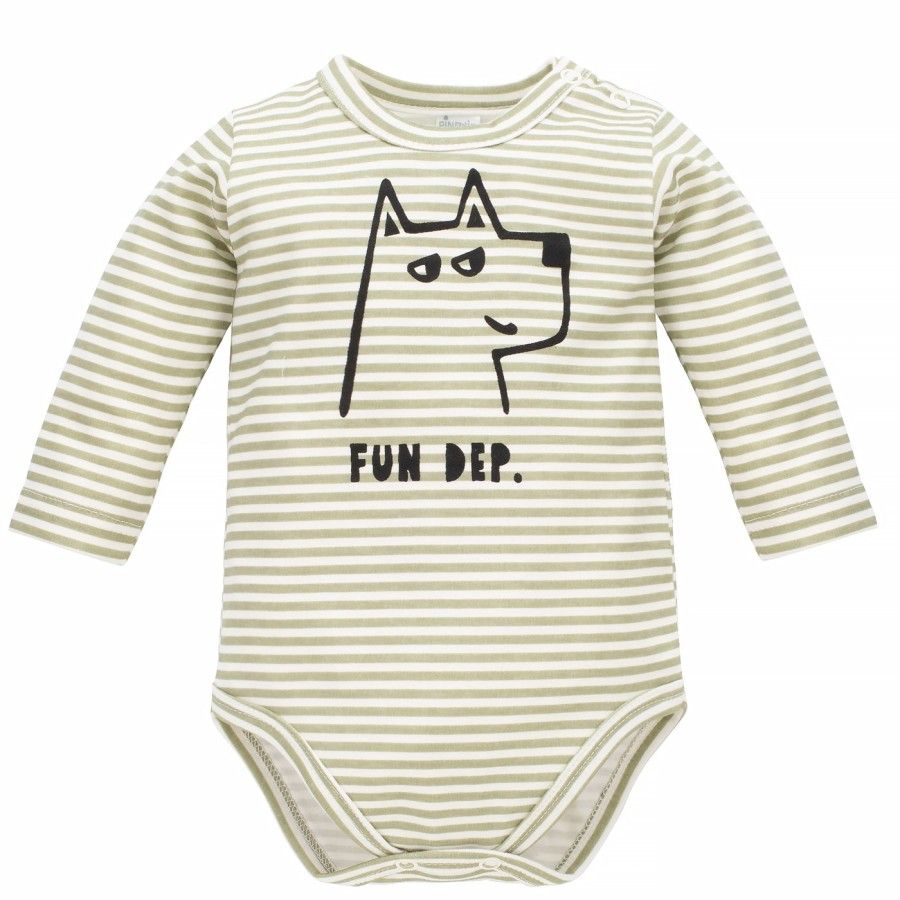 Pinokio Body Niemowlęce Długi Rękaw Olivier 62 Ecru