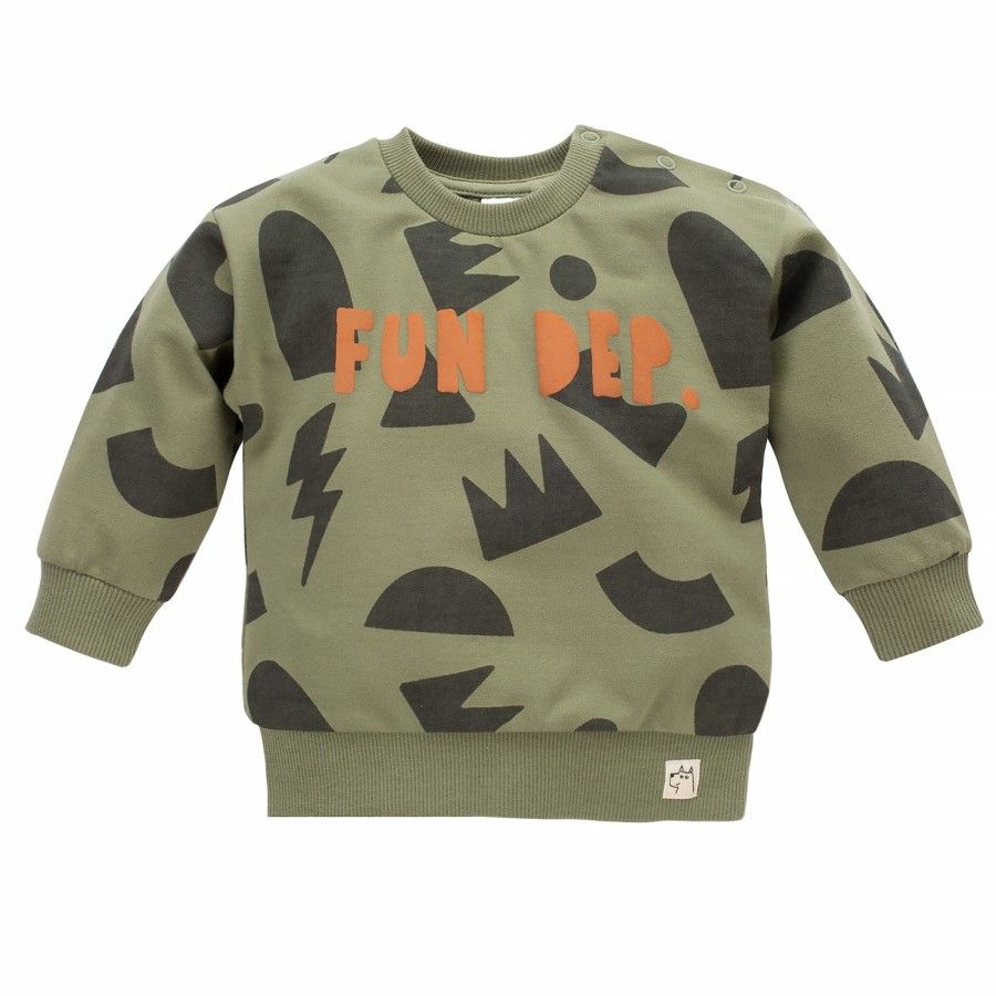 Pinokio Kleine Bluse Olivier 80 Grün