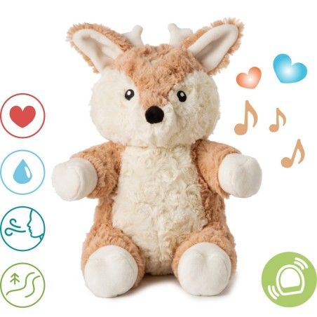 Cloud b Love Light Buddies Finley Fawn ™ - Rzaina Sarenka met bewegingssensor en een muziekschakelaar