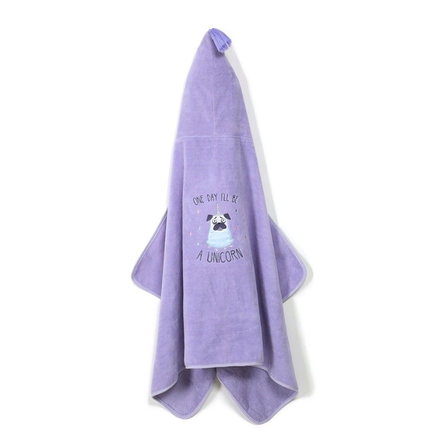 La Millou Bambusz Törölköző - M - Lila Doggy Unicorn -