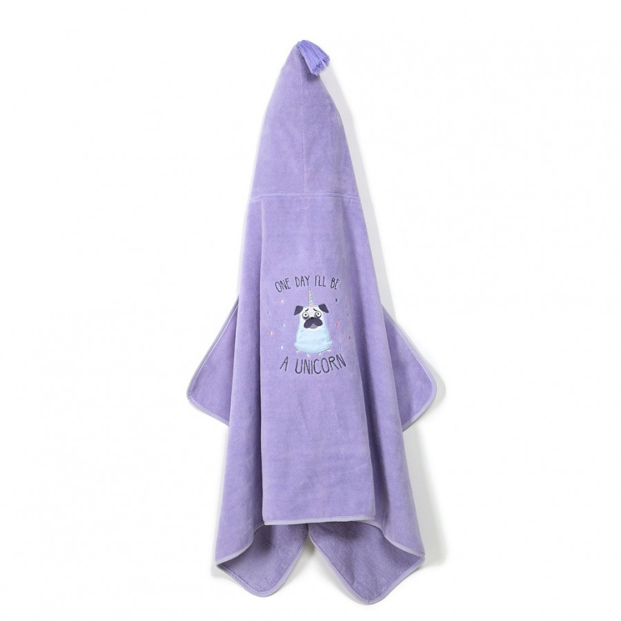 LA MILLOU RĘCZNIK BAMBOO - M - PURPLE DOGGY UNICORN -