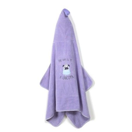 La Millou Bamboo Towel - M - Purple Doggy Unicorn