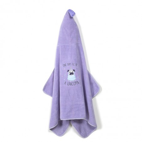 LA MILLOU RĘCZNIK BAMBOO - M - PURPLE DOGGY UNICORN