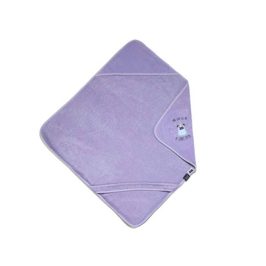 LA MILLOU RĘCZNIK BAMBOO - S - PURPLE DOGGY UNICORN