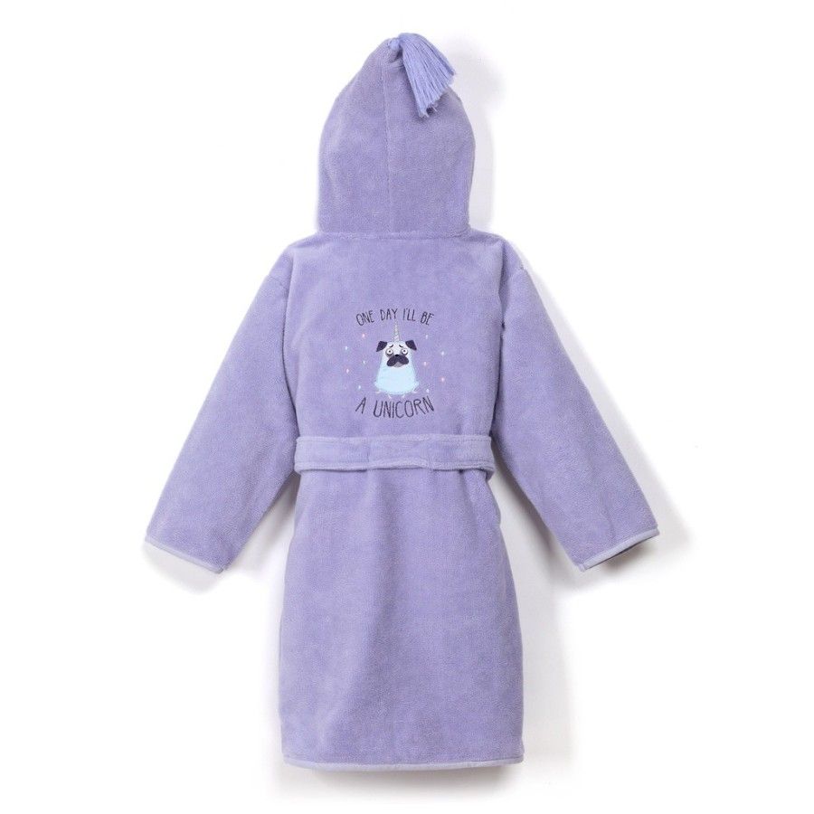 LA MILLOU SZLAFROK BAMBOO SOFT MEDIUM PURPLE DOGGY UNICORN