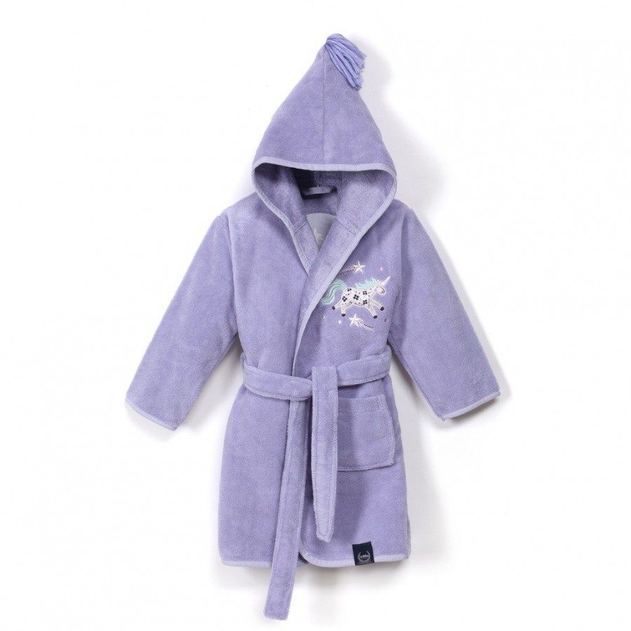 LA MILLOU SZLAFROK BAMBOO SOFT MEDIUM PURPLE DOGGY UNICORN