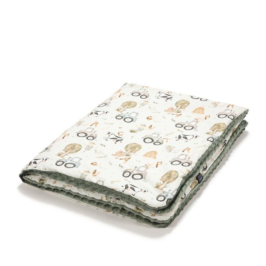 LA MILLOU CIEPŁY KOCYK MINKY - L - ABC FARM - KHAKI