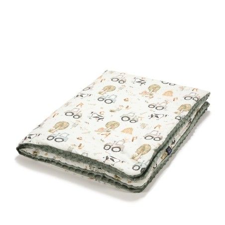 LA MILOU CALDA COPERTA MINKY - L - ABC FARM - KHAKI