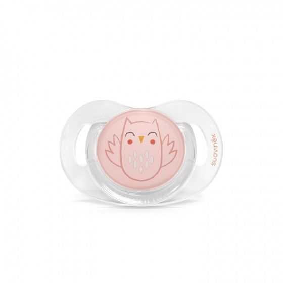 SUAVINEX SMOCZEK FIZJOLOGICZNY SX PRO BONHOMIA 0-6M SOWA PINK