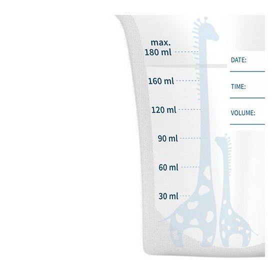 Babyono Woreczki do przechowywania pokarmu 180ml 30szt