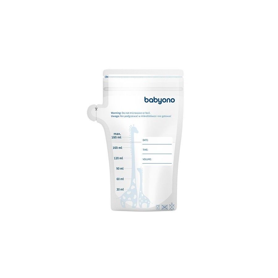Babyono Woreczki do przechowywania pokarmu 180ml 30szt