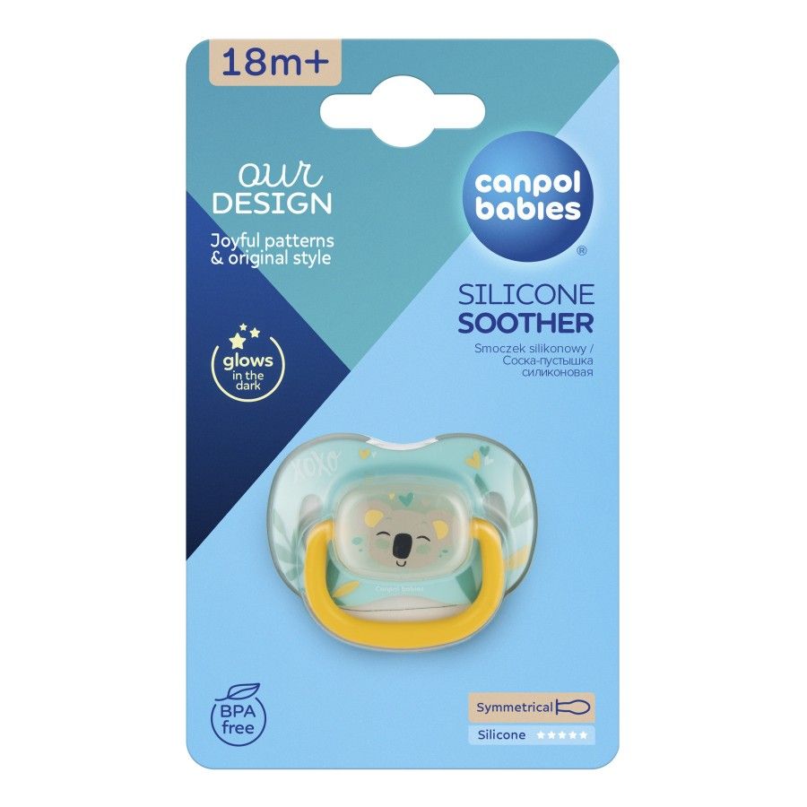 Canpol babys Silikonschnuller 18m+ symmetrisch EXOTISCH (Koala)